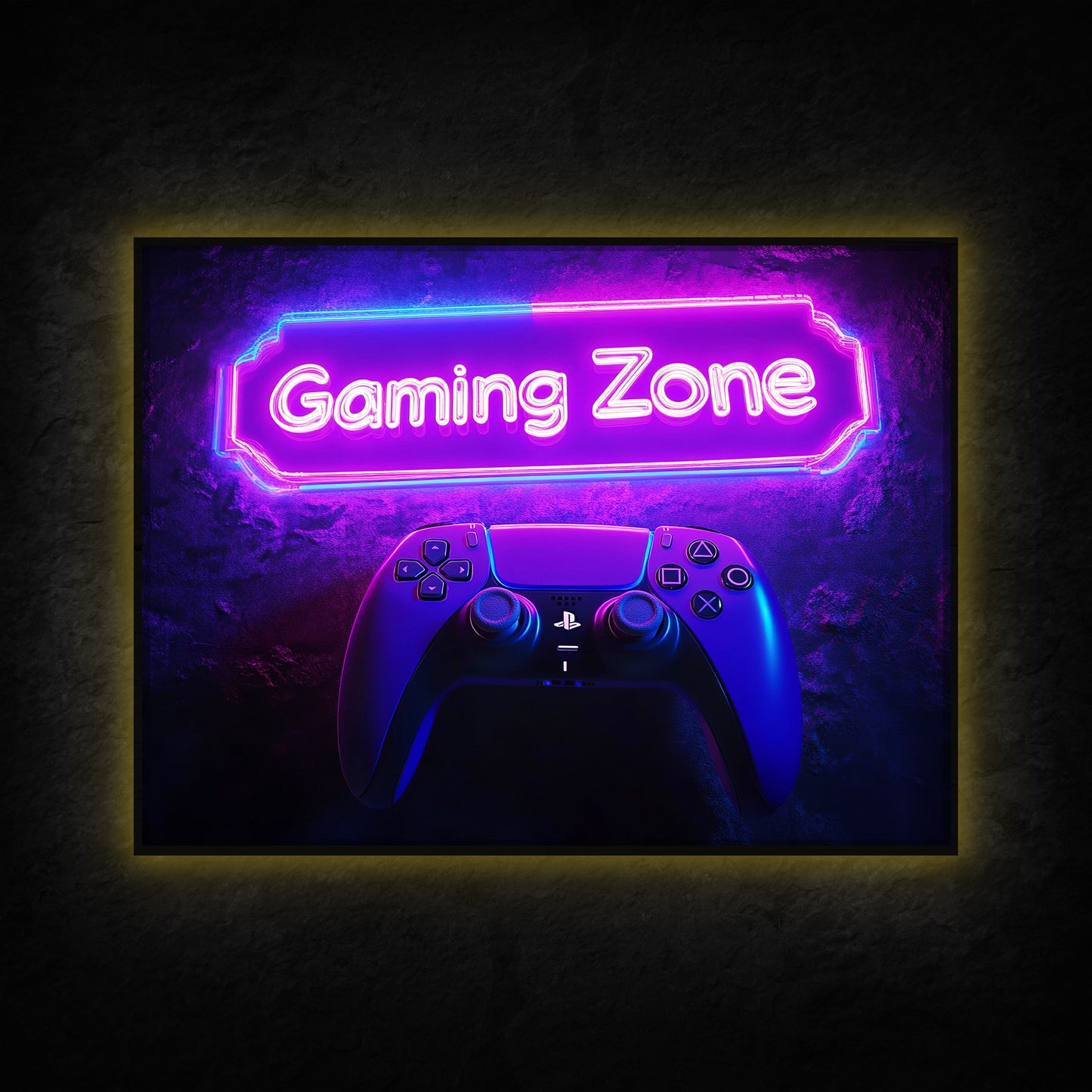 LED Wandbild - Gaming Zone - Licht Held