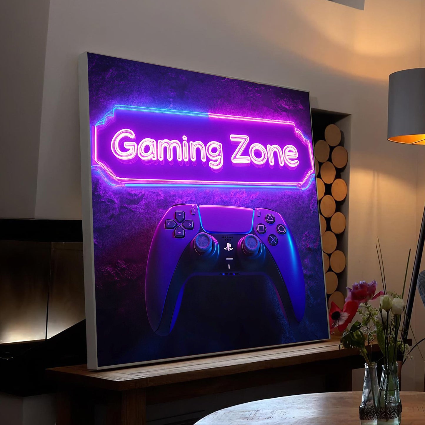 LED Wandbild - Gaming Zone - Licht Held