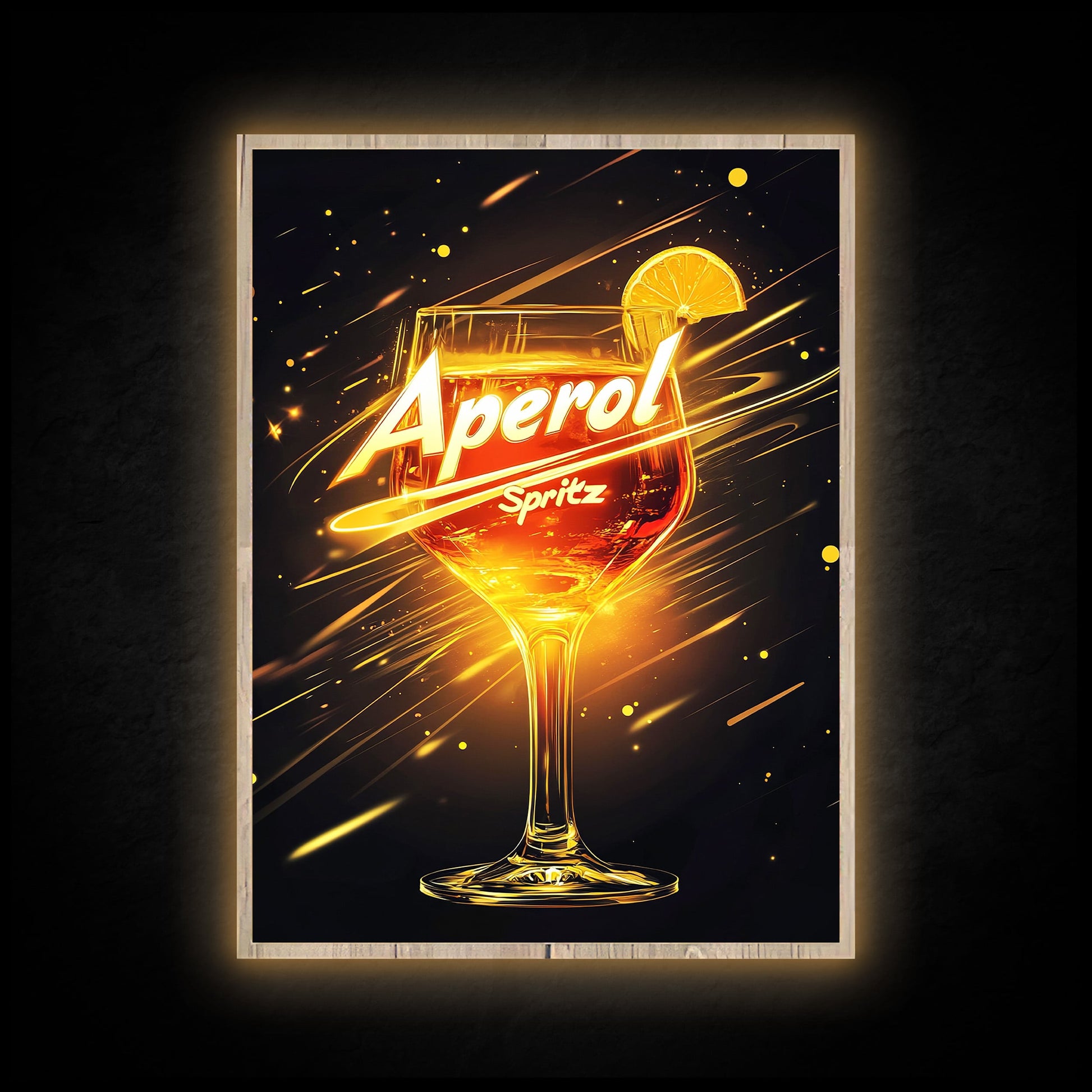 Aperol Spritz - LED Wandbild - Licht Held